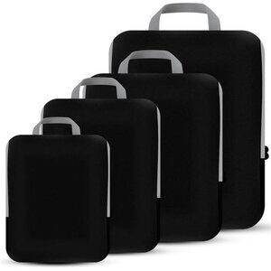 4 Set Compression Packing Cubes Travel - Travel Accessories Expandable Packing
